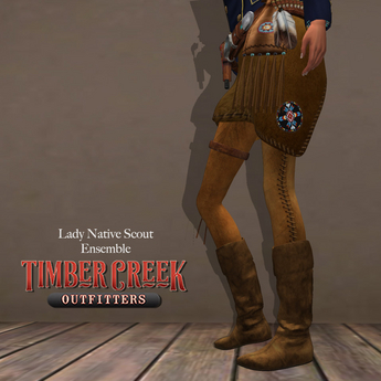 Second Life Marketplace - [Timber Creek] Lady Native Scout Ensemble